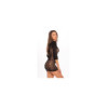 Mini Robe noire manches longues 